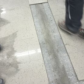 Konzeptumbau REWE - Fliesenreparatur im Bestand